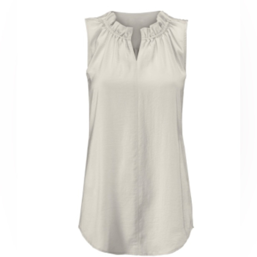 Cabi Last Dance Blouse, sliver, large, worn once